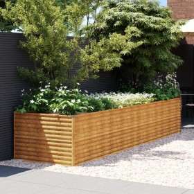 Jardinera acero corten 386x100x69 cm de vidaXL, Maceteros y jardineras - Ref: Foro24-152005, Precio: 137,88 €, Descuento: %