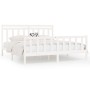 Estructura de cama madera maciza de pino blanco 200x200 cm de vidaXL, Camas y somieres - Ref: Foro24-3107049, Precio: 156,96 ...