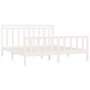 Estructura de cama madera maciza de pino blanco 200x200 cm de vidaXL, Camas y somieres - Ref: Foro24-3107049, Precio: 156,96 ...