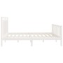 Estructura de cama madera maciza de pino blanco 200x200 cm de vidaXL, Camas y somieres - Ref: Foro24-3107049, Precio: 156,96 ...