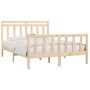 Estructura de cama madera maciza de pino 120x200 cm de vidaXL, Camas y somieres - Ref: Foro24-3107023, Precio: 117,73 €, Desc...