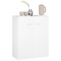 Aparador de madera contrachapada blanco 60x30x75 cm de vidaXL, Aparadores - Ref: Foro24-800729, Precio: 60,12 €, Descuento: %