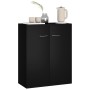 Aparador de madera contrachapada negro 60x30x75 cm de vidaXL, Aparadores - Ref: Foro24-800730, Precio: 53,94 €, Descuento: %