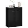 Black plywood sideboard 60x30x75 cm by vidaXL, Sideboards - Ref: Foro24-800730, Price: 52,34 €, Discount: %