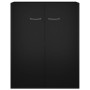 Aparador de madera contrachapada negro 60x30x75 cm de vidaXL, Aparadores - Ref: Foro24-800730, Precio: 53,94 €, Descuento: %