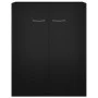 Black plywood sideboard 60x30x75 cm by vidaXL, Sideboards - Ref: Foro24-800730, Price: 52,34 €, Discount: %