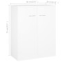 Aparador de madera contrachapada blanco 60x30x75 cm de vidaXL, Aparadores - Ref: Foro24-800729, Precio: 60,12 €, Descuento: %