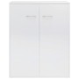 Aparador de madera contrachapada blanco brillante 60x30x75 cm de vidaXL, Aparadores - Ref: Foro24-800735, Precio: 73,13 €, De...
