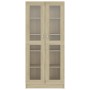 Vitrina de madera de ingeniería roble Sonoma 82,5x30,5x185,5 cm de vidaXL, Librerías y estanterías - Ref: Foro24-802771, Prec...