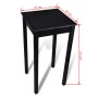Mesa de bar con 2 sillas de barra negras de vidaXL, muebles para cocinas y comedores - Ref: Foro24-160726, Precio: 290,52 €, ...