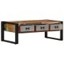 Mesa de centro 3 cajones madera maciza reciclada 100x50x35 cm de vidaXL, Mesas de centro - Ref: Foro24-244941, Precio: 176,37...