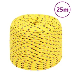 Cuerda de barco polipropileno amarillo 10 mm 25 m de vidaXL, Sogas y cuerdas metálicas - Ref: Foro24-152612, Precio: 16,13 €,...