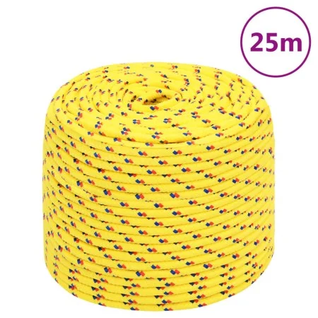 Cuerda de barco polipropileno amarillo 10 mm 25 m de vidaXL, Sogas y cuerdas metálicas - Ref: Foro24-152612, Precio: 16,13 €,...