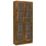 Vitrina madera contrachapada roble ahumado 82,5x30,5x185,5 cm de vidaXL, Librerías y estanterías - Ref: Foro24-815621, Precio...