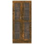 Vitrina madera contrachapada roble ahumado 82,5x30,5x185,5 cm de vidaXL, Librerías y estanterías - Ref: Foro24-815621, Precio...