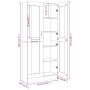 Vitrina madera contrachapada roble ahumado 82,5x30,5x185,5 cm de vidaXL, Librerías y estanterías - Ref: Foro24-815621, Precio...