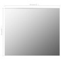 Espejo sin marco vidrio 70x50 cm de vidaXL, Espejos - Ref: Foro24-283645, Precio: 40,52 €, Descuento: %