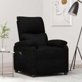 Sillón reclinable eléctrico de tela negro en Sillones | Comprar online en Foru.es