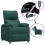 Sillón reclinable eléctrico tela verde oscuro en Sillones | Comprar online en Foru.es