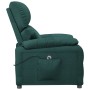 Sillón reclinable eléctrico tela verde oscuro en Sillones | Comprar online en Foru.es