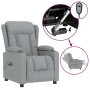 Sillón reclinable eléctrico tela gris claro en Sillones | Comprar online en Foru.es