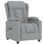 Sillón reclinable eléctrico tela gris claro en Sillones | Comprar online en Foru.es