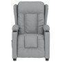 Sillón reclinable eléctrico tela gris claro en Sillones | Comprar online en Foru.es