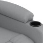 Sillón reclinable eléctrico tela gris claro en Sillones | Comprar online en Foru.es