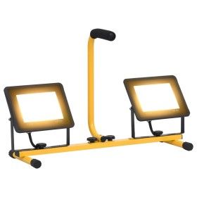 Foco LED con asa 2x50 W blanco cálido de vidaXL, Focos y reflectores - Ref: Foro24-149646, Precio: 41,39 €, Descuento: %