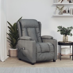 Sillón reclinable eléctrico de tela gris oscuro en Sillones | Comprar online en Foru.es