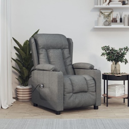 Sillón reclinable eléctrico de tela gris oscuro en Sillones | Comprar online en Foru.es