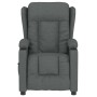 Sillón reclinable eléctrico de tela gris oscuro en Sillones | Comprar online en Foru.es