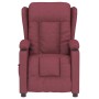 Sillón reclinable eléctrico tela rojo tinto en Sillones | Comprar online en Foru.es