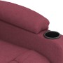Sillón reclinable eléctrico tela rojo tinto en Sillones | Comprar online en Foru.es