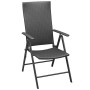 Sillas de jardín apilables 2 unidades ratán sintético negro de vidaXL, Sillas de jardín - Ref: Foro24-42796, Precio: 140,58 €...