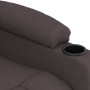 Sillón reclinable eléctrico tela marrón oscuro en Sillones | Comprar online en Foru.es