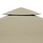 Cubierta de repuesto de cenador 310 g/m² beige 3x3 m de vidaXL, Cubiertas para carpas y cenadores - Ref: Foro24-40875, Precio...
