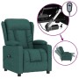 Sillón reclinable eléctrico tela verde oscuro en Sillones | Comprar online en Foru.es