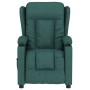 Sillón reclinable eléctrico tela verde oscuro en Sillones | Comprar online en Foru.es