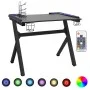 Escritorio gaming con luz LED forma Y negro 90x60x75 cm de vidaXL, Escritorios - Ref: Foro24-325422, Precio: 128,80 €, Descue...