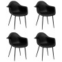 Sillas de comedor 4 unidades negras PP de vidaXL, Sillas de comedor - Ref: Foro24-338077, Precio: 228,35 €, Descuento: %