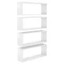 Estante cubo pared 4 uds contrachapado blanco brillo 60x15x23cm de vidaXL, Estantes y estanterías - Ref: Foro24-807152, Preci...