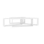Estante cubo pared 4 uds contrachapado blanco brillo 60x15x23cm de vidaXL, Estantes y estanterías - Ref: Foro24-807152, Preci...