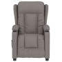 Sillón reclinable eléctrico tela gris taupé en Sillones | Comprar online en Foru.es