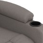 Sillón reclinable eléctrico tela gris taupé en Sillones | Comprar online en Foru.es