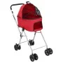 Cochecito doble de perros plegable tela oxford rojo 83x48x97 cm de vidaXL, Cochecitos para mascotas - Ref: Foro24-172206, Pre...