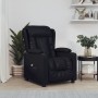 Sillón reclinable eléctrico de cuero sintético negro en Sillones | Comprar online en Foru.es