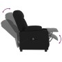 Sillón reclinable eléctrico de cuero sintético negro en Sillones | Comprar online en Foru.es
