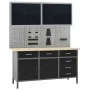 Workbench with four wall panels and two cabinets by vidaXL, Work tables - Ref: Foro24-3053435, Price: 843,83 €, Discount: %