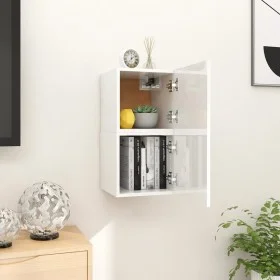 Muebles de salón de pared 2 uds blanco brillo 30,5x30x30 cm de vidaXL, Muebles TV - Ref: Foro24-804500, Precio: 53,03 €, Desc...